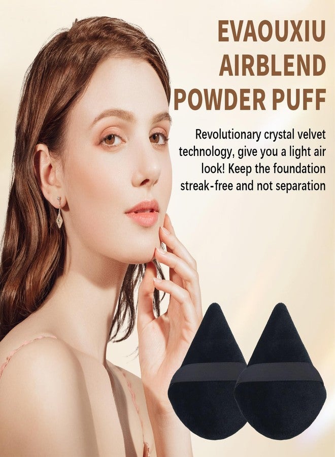 braxan Triangle Makeup Powder Puff, 60pcs Setting Powder Puffs, This Cosmetic Wedges For Face, Under Eyes And Neck, Velvet Material - Image 3